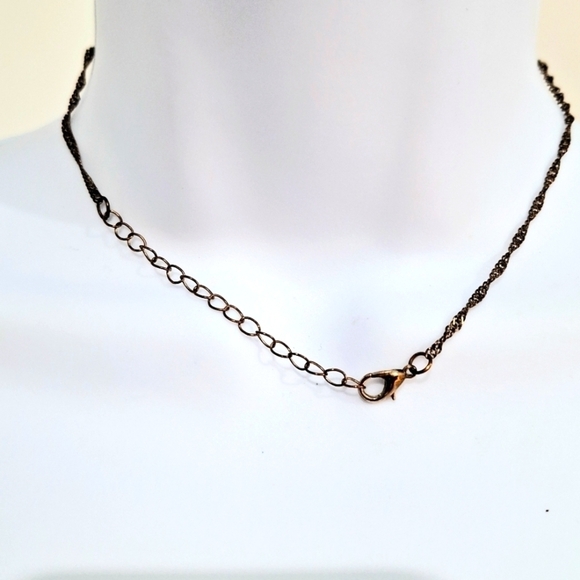 Copper tone child's Singapore chain, adjustable (3-10) - Picture 2 of 3